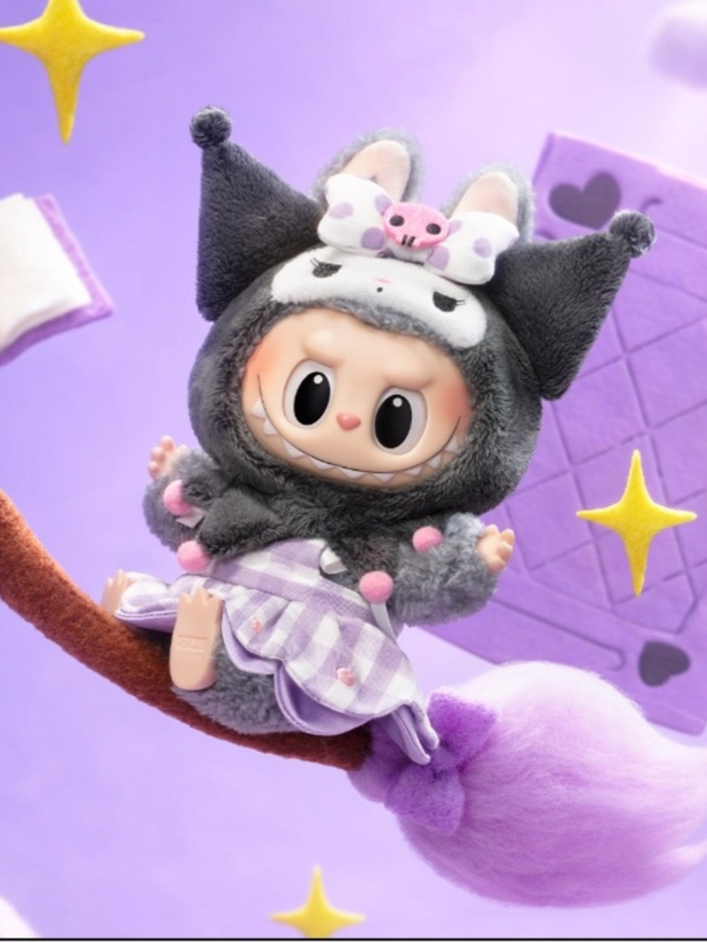 New Confirmed Labubu Kuromi from The Monsters X Sanrio Character Series